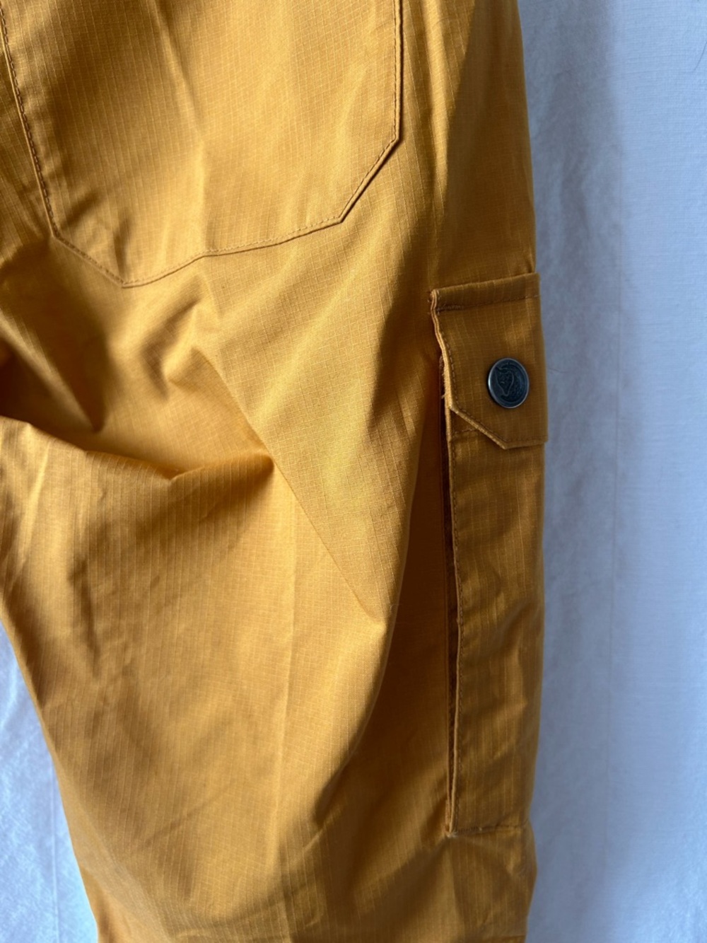 NWT Fjallraven Mustard Yellow Cargo Pants - Picture 6 of 10